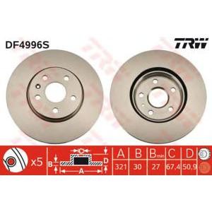 спирачен диск TRW DF4996S