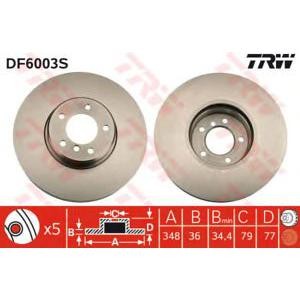 спирачен диск TRW DF6003S 