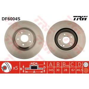 спирачен диск TRW DF6004S