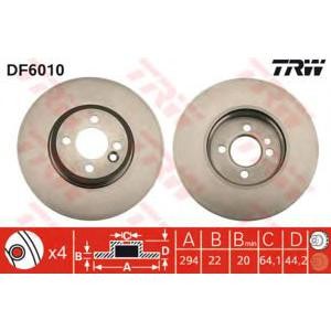 спирачен диск TRW DF6010