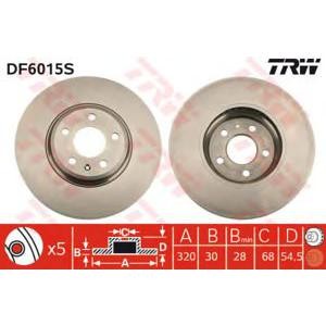 спирачен диск TRW DF6015S 