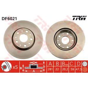 спирачен диск TRW DF6021