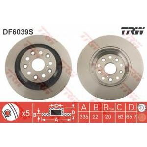 спирачен диск TRW DF6039S