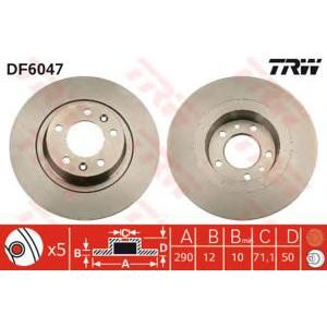 спирачен диск TRW DF6047
