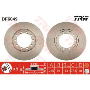 спирачен диск TRW DF6049