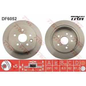спирачен диск TRW DF6052