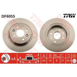 спирачен диск TRW DF6055