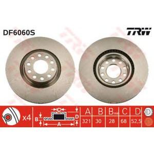 спирачен диск TRW DF6060S
