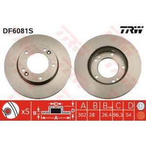 спирачен диск TRW DF6081S