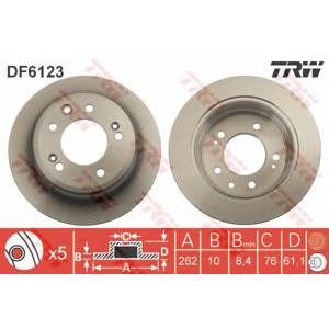 спирачен диск TRW DF6123 