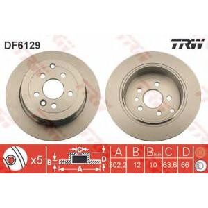 спирачен диск TRW DF6129