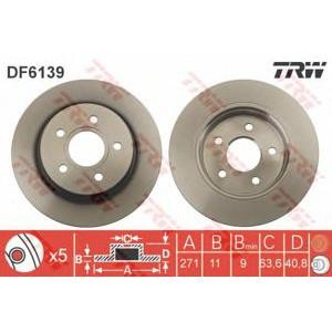 спирачен диск TRW DF6139