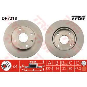 спирачен диск TRW DF7218