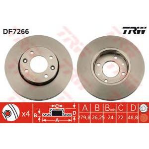спирачен диск TRW DF7266