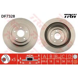 спирачен диск TRW DF7328