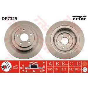 спирачен диск TRW DF7329 