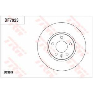 спирачен диск TRW DF7923