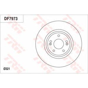 спирачен диск TRW DF7973