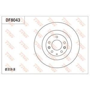 спирачен диск TRW DF8043