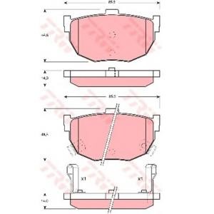 накладки TRW GDB1010 