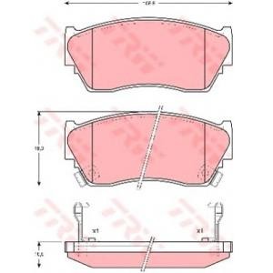 накладки TRW GDB1012