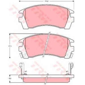 накладки TRW GDB1013