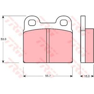 накладки TRW GDB102