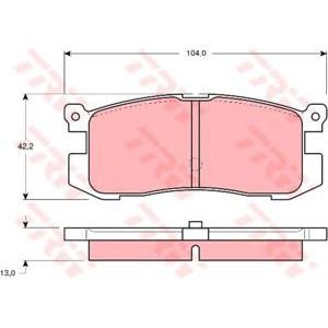накладки TRW GDB1025 