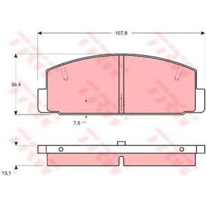 накладки TRW GDB1027