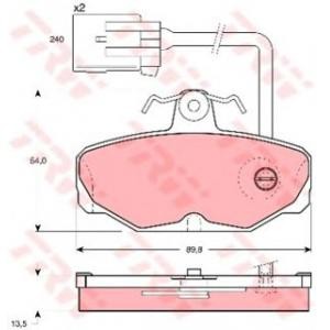 накладки TRW GDB1035 
