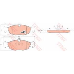 накладки TRW GDB1040