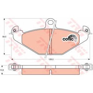 накладки TRW GDB1041