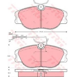 накладки TRW GDB1052 