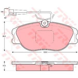 накладки TRW GDB1058 