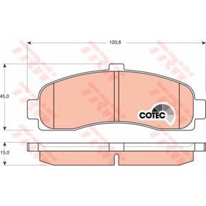 накладки TRW GDB1059