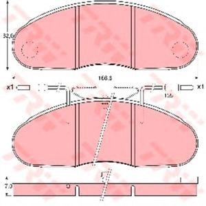 накладки TRW GDB1077 