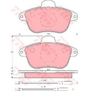 накладки TRW GDB1085 