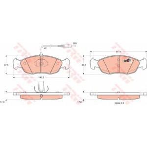 накладки TRW GDB1104
