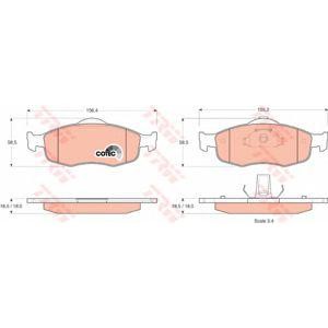 накладки TRW GDB1107