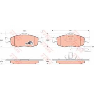 накладки TRW GDB1108 
