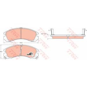 накладки TRW GDB1126