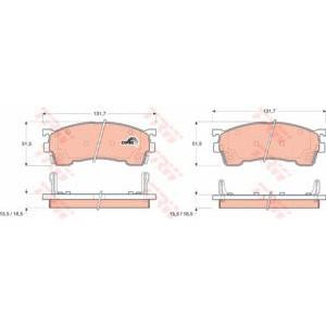 накладки TRW GDB1139 