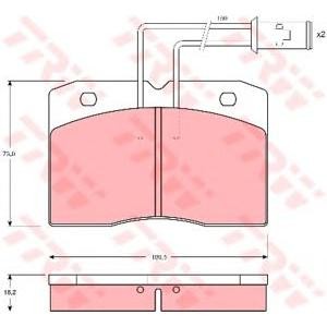 накладки TRW GDB1152 