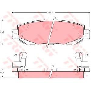 накладки TRW GDB1185 