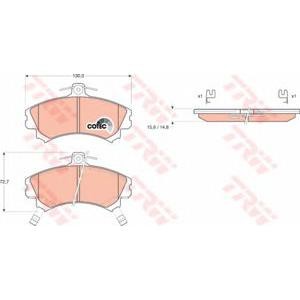накладки TRW GDB1198