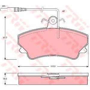 накладки TRW GDB1203
