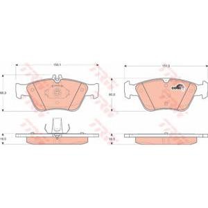 накладки TRW GDB1205 
