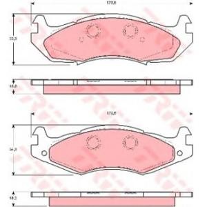 накладки TRW GDB1207 