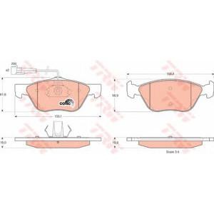 накладки TRW GDB1212 