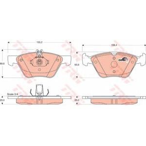 накладки TRW GDB1215 